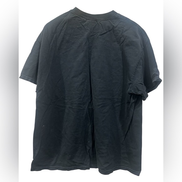 Vtg Black Top Gun T-Shirt with Green Radar Graphic - Picture 3 of 5